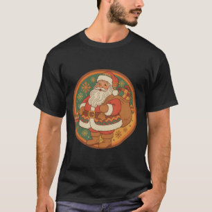 Retro 70s Sinterklaas warme tinten T-shirt