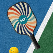 Retro 70s Starburst Monogram Pickleball Paddle