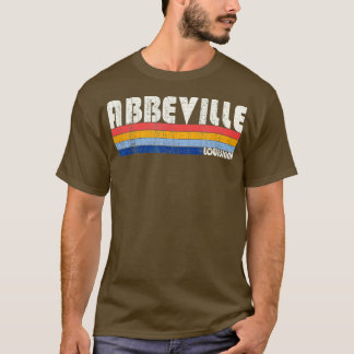 Retro  70s Stijl Abbeville Louisiana T-shirt