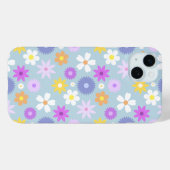 Retro 70s Stijl Bloem Patroon Pastel Kleuren Case-Mate iPhone Case (Achterkant (horizontaal))