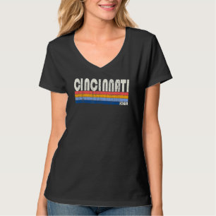 Retro 70s Stijl Cincinnati Iowa T-shirt