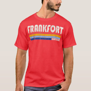 Retro 70s Stijl Frankfort Kentucky T-shirt