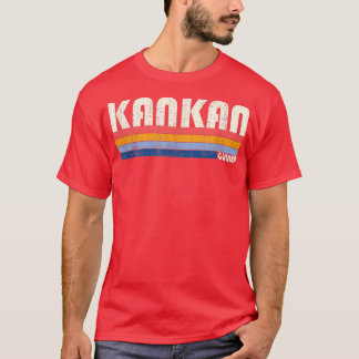 Retro  70s Stijl Kankan, Guinee T-shirt