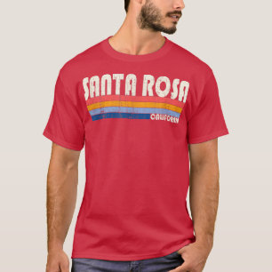 Retro 70s Stijl Santa Rosa, CA T-shirt