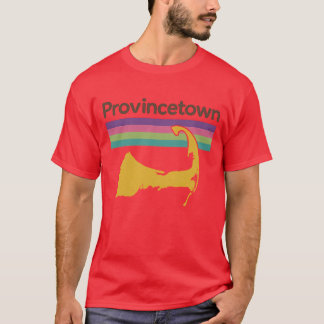 Retro 70s-stijl souvenir Provincetown T-shirt