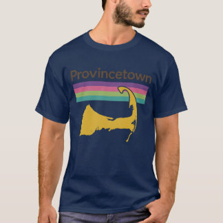 Retro 70s-stijl souvenir Provincetown T-shirt
