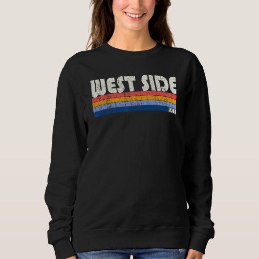 Retro 70s stijl Westside Iowa Trui (Voorkant)