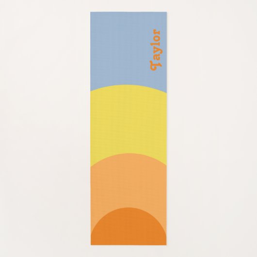 RETRO 70s stijl Yogamat (Voorkant)