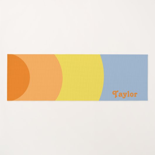 RETRO 70s stijl Yogamat (Voorkant (horizontaal))