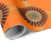 Retro 70's stijlverpakkingspapier cadeaupapier (Rol Hoek)