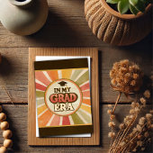 Retro 70s Stijlvol Grappig In Mijn Afstudeerder Er Kaart