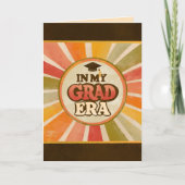 Retro 70s Stijlvol Grappig In Mijn Afstudeerder Er Kaart (Voorkant)