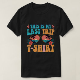 Retro 70s strandtrip grappige reisquote zomer t-shirt