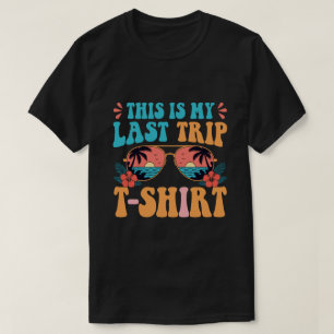 Retro 70s strandtrip grappige reisquote zomer t-shirt