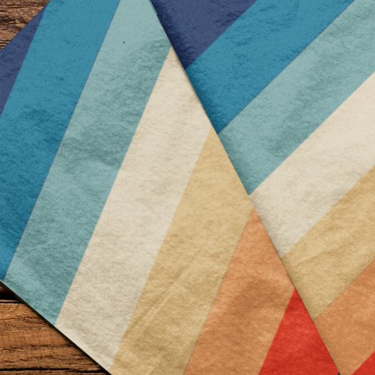 Retro 70s Strepen Groovy Tissuepapier