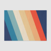Retro 70s Strepen Groovy Tissuepapier (Voorkant)