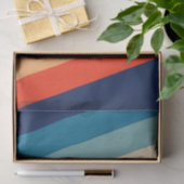 Retro 70s Strepen Groovy Tissuepapier (Geschenk)