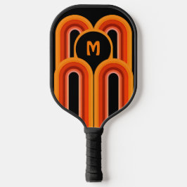 Retro 70s strepen Persoonlijk  Pickleball Paddle
