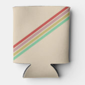 Retro 70's Stripe Blikjeskoeler (Voorkant)