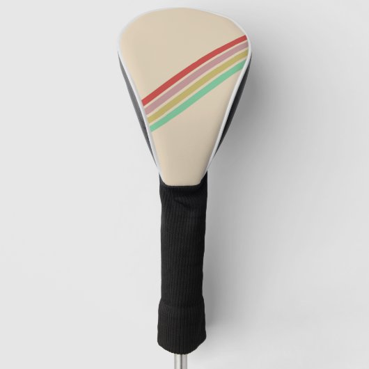 Retro 70's Stripe Golfheadcover (Voorkant)
