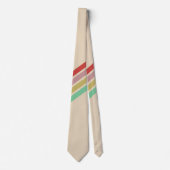 Retro  70's Stripe Stropdas (Voorkant)