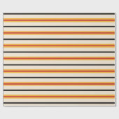 Retro 70s Stripes Cadeaupapier (Vlak)