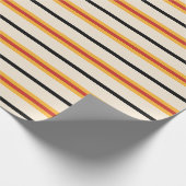 Retro 70s Stripes Cadeaupapier (Hoek)