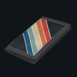 Retro 70s Stripes Drievoud Portemonnee<br><div class="desc">Retro Colorful 70s Stripes Wallet</div>