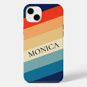 Retro 70s Stripes Groovy Color Block Personalized