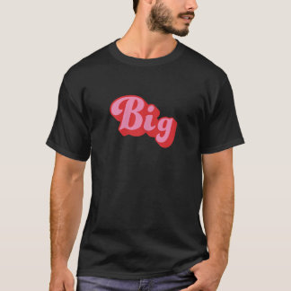 Retro 70s Style Big Reveal Sorority Big Little Wee T-shirt