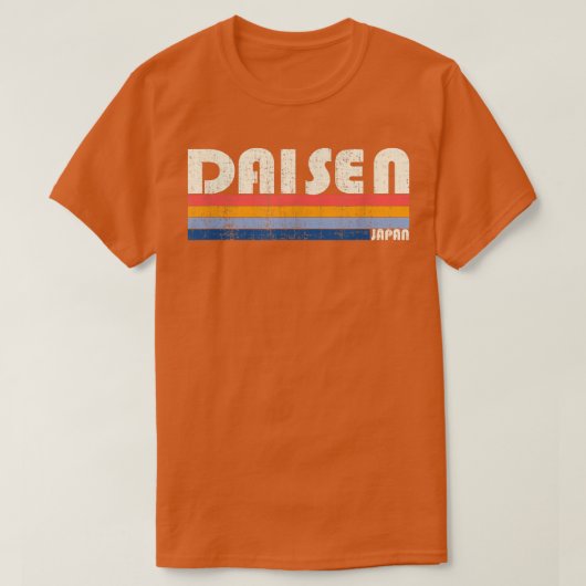Retro 70s Style Daisen, Japan T-shirt (Design voorkant)