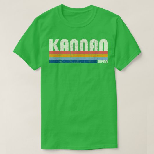 Retro 70s Style Kannan, Japan T-shirt (Design voorkant)