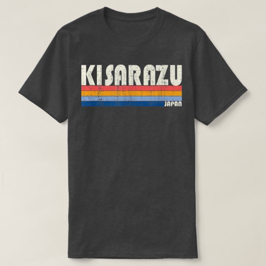 Retro  70s Style Kisarazu, Japan T-shirt (Design voorkant)