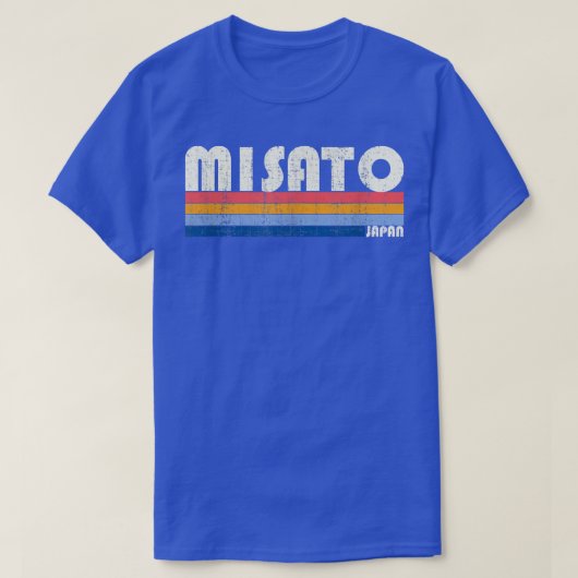 Retro  70s Style Misato, Japan T-shirt (Design voorkant)