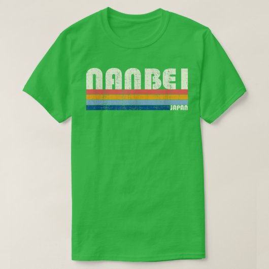 Retro  70s Style Nanbei, Japan T-shirt (Design voorkant)