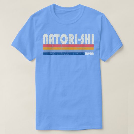 Retro  70s Style Natorishi, Japan T-shirt (Design voorkant)