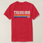 Retro  70s Style Tsushima, Japan T-shirt (Design voorkant)