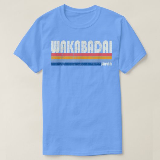 Retro  70s Style Wakabadai, Japan  T-shirt (Design voorkant)