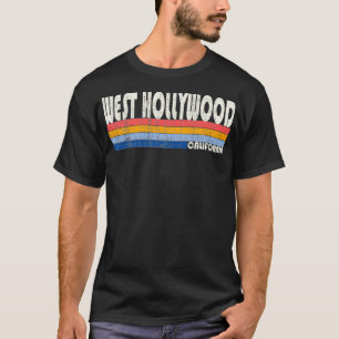 Retro 70s Style West Hollywood, CA Pre T-shirt
