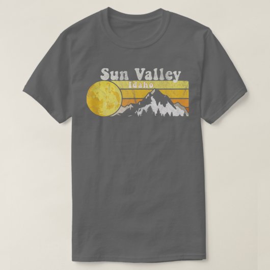  Retro 70s Sun Valley Idaho T-shirt (Design voorkant)