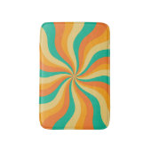 Retro 70s Sunburst Kleurrijke achtergrond Badmat (Voorkant Verticaal)