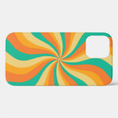 Retro 70s Sunburst Kleurrijke achtergrond Case-Mate iPhone Case (Achterkant (horizontaal))