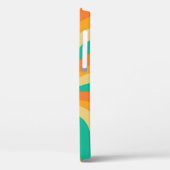 Retro 70s Sunburst Kleurrijke achtergrond Case-Mate iPhone Case (Achterkant / Links)
