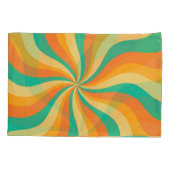 Retro 70s Sunburst Kleurrijke achtergrond Kussensloop (Achterkant)