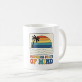 Retro 70s "Sunshine State of Mind" Palmboom  Koffiemok (Voorkant rechts)
