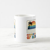 Retro 70s "Sunshine State of Mind" Palmboom  Koffiemok (Center)