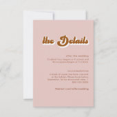 Retro 70s Terracotta Details Enclosure Kaart (Voorkant)