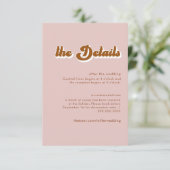 Retro 70s Terracotta Details Enclosure Kaart (Staand voorkant)