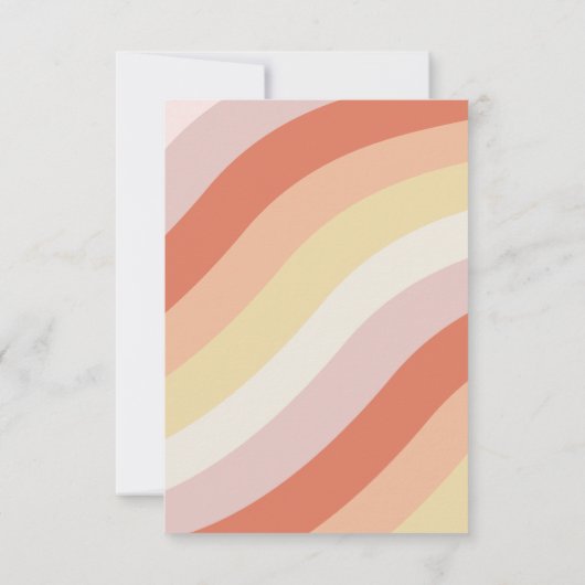 Retro 70s Terracotta Details Enclosure Kaart (Achterkant)