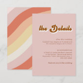 Retro 70s Terracotta Details Enclosure Kaart (Voorkant / Achterkant)